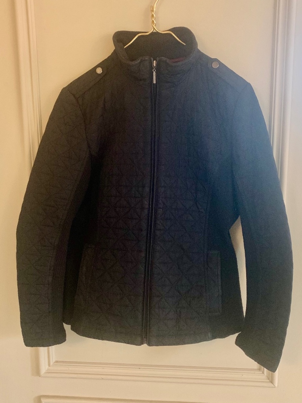 Quilted Biker Style Spring or Fall jacket (L)